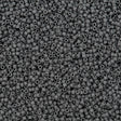 25g Miyuki Delica Seed Bead 11/0 Matte Glazed Luster Opaque Charcoal DB2409