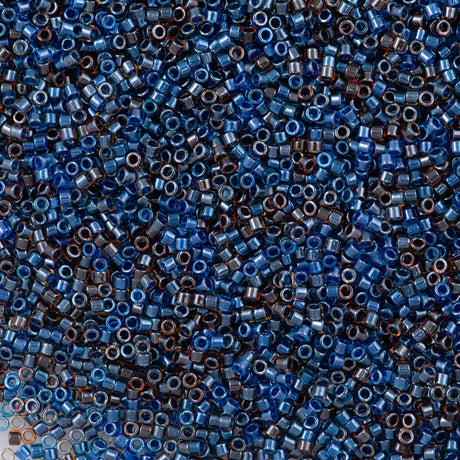 25g Miyuki Delica Seed Bead 11/0 Inside Color Lined Very Berry Mix DB992