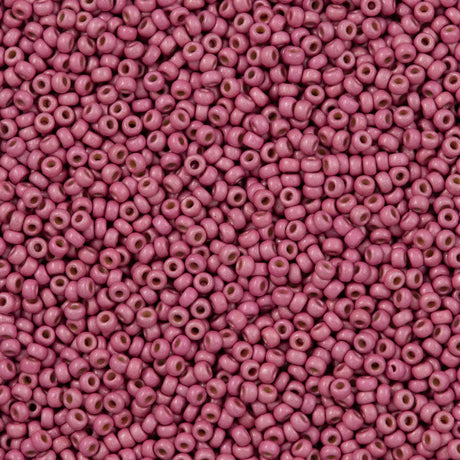 50g Miyuki Round Seed Bead 11/0 Duracoat Matte Galvanized Hot Pink (4210F)