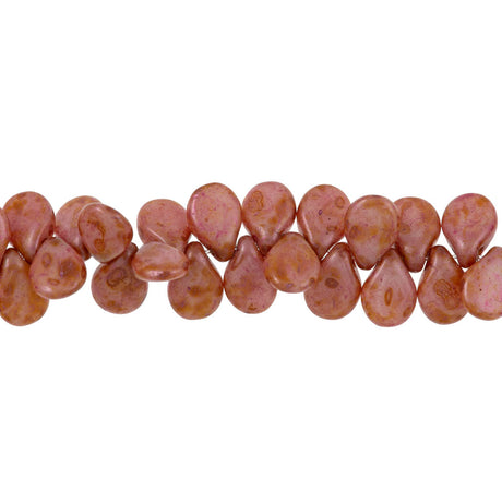 65 Preciosa Pip Alabaster Pink Travertin Beads (65307)