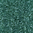 Miyuki Delica Seed Bead 11/0 Transparent Aqua Light Green Luster Glazed 2-inch Tube DB112