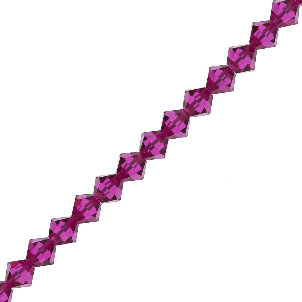 144 Preciosa Crystal 3mm Bicone Bead Fuschia (70350)