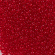 Czech Seed Bead 11/0 Transparent Light Ruby (90070)