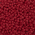 Czech Seed Bead 6/0 Red Matte (93190M)