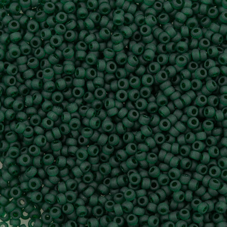 Miyuki Round Seed Bead 11/0 Matte Emerald (156F)