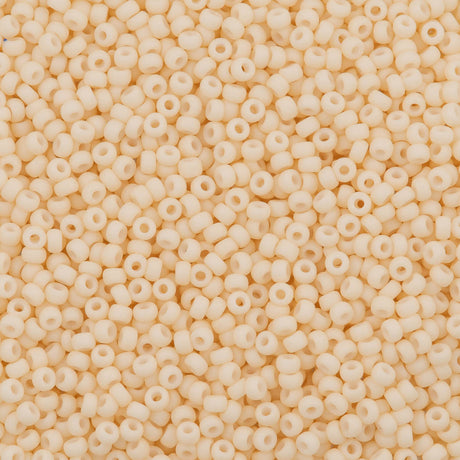 Miyuki Round Seed Bead 11/0 Opaque Matte Dark Cream (2022)