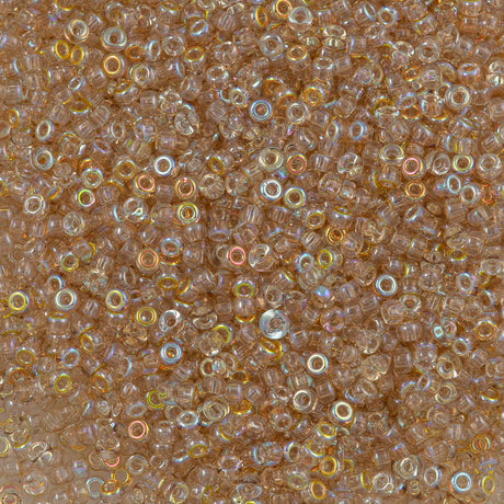 Miyuki Unions Round Seed Bead 11/0 Crystal Lemon Rainbow (98534)