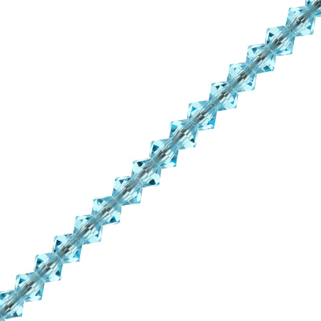 31 Preciosa Crystal 4mm Bicone Bead Aqua Bohemica (60010)