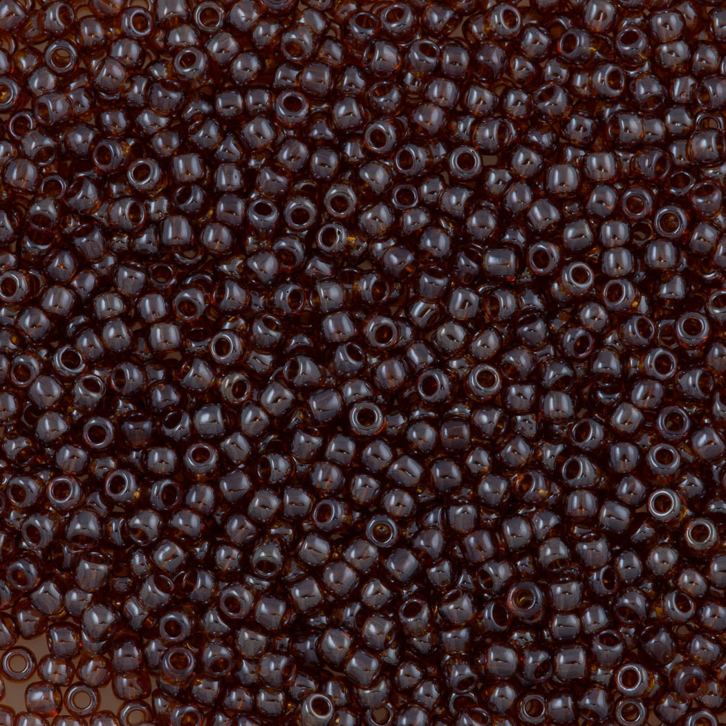 Toho Round Seed Bead 11/0 Transparent Smoky Topaz Luster (114)