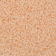 25g Miyuki Delica Seed Bead 11/0 Opaque White Glazed Peach & Cream DB1492