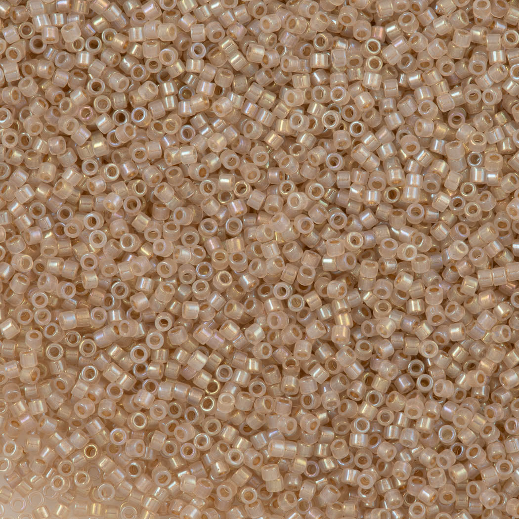 25g Miyuki Delica Seed Bead 11/0 Inside Dyed Color Cream Oatmeal DB1731