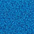 Miyuki Delica Seed Bead 11/0 Opaque Dyed Capri Blue 2-inch Tube DB659