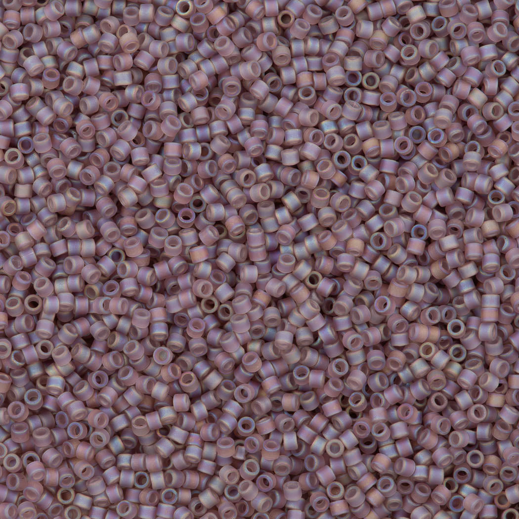 25g Miyuki Delica Seed Bead 11/0 Matte Lilac AB DB857