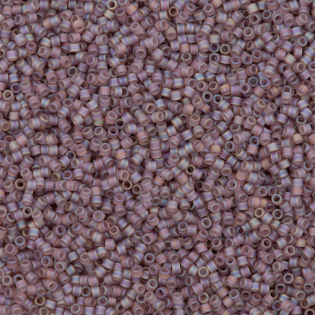 25g Miyuki Delica Seed Bead 11/0 Matte Lilac AB DB857