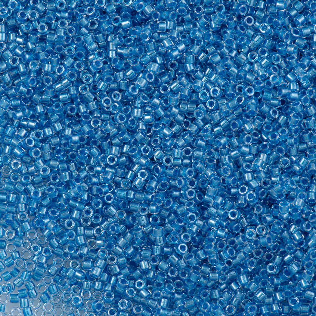 25g Miyuki Delica seed bead 11/0 Inside Dyed Color Aqua DB905