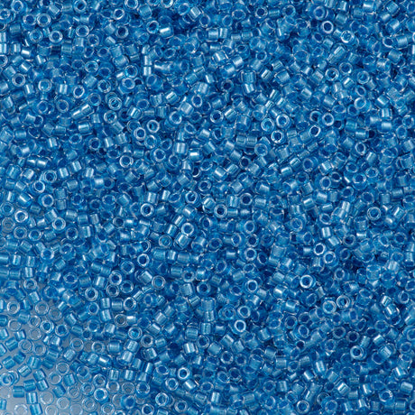 Miyuki Delica Seed Bead 11/0 Inside Dyed Color Aqua 2-inch Tube DB905