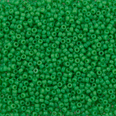 Miyuki Round Seed Bead 15/0 Duracoat Dyed Opaque Fiji Green (4476)