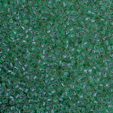 50g Toho Round Seed Bead 11/0 Glow In The Dark Silver Lined Crystal Glow Green (2700PFS)-glow