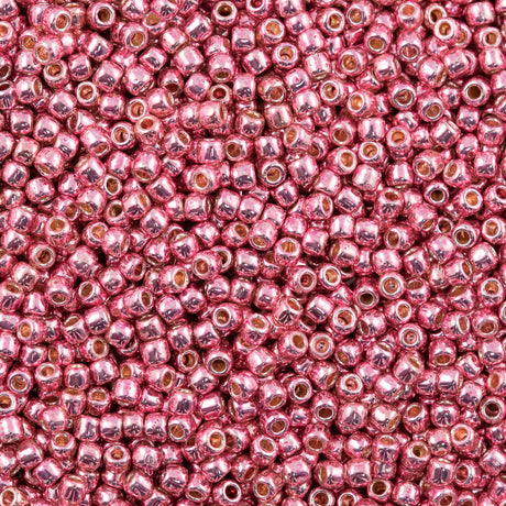 50g Toho Round Seed Bead 11/0 PermaFinish Galvanized Pink Lilac (553PF)