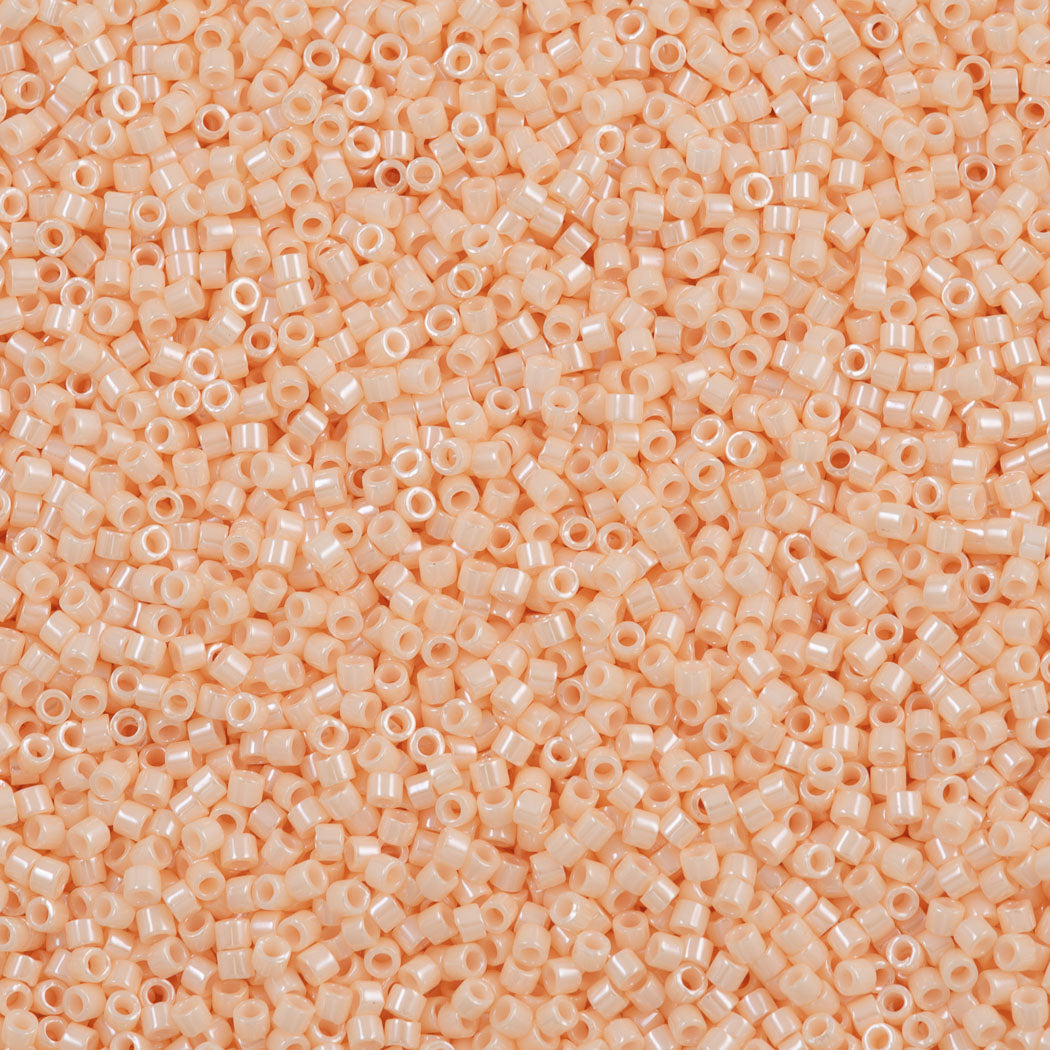 Miyuki Delica Seed Bead 11/0 Opaque Peaches N Cream Luster 2-inch Tube DB1532