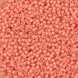 25g Miyuki Delica Seed Bead 11/0 Duracoat Dyed Opaque Dark Salmon DB2112