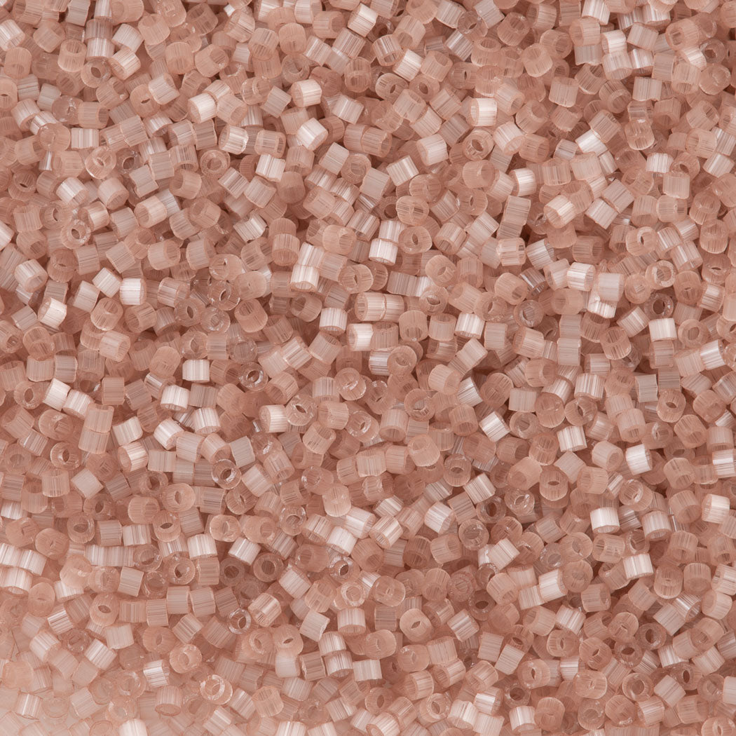 Miyuki Delica Seed Bead 11/0 Blush Silk Satin 2-inch Tube DB826