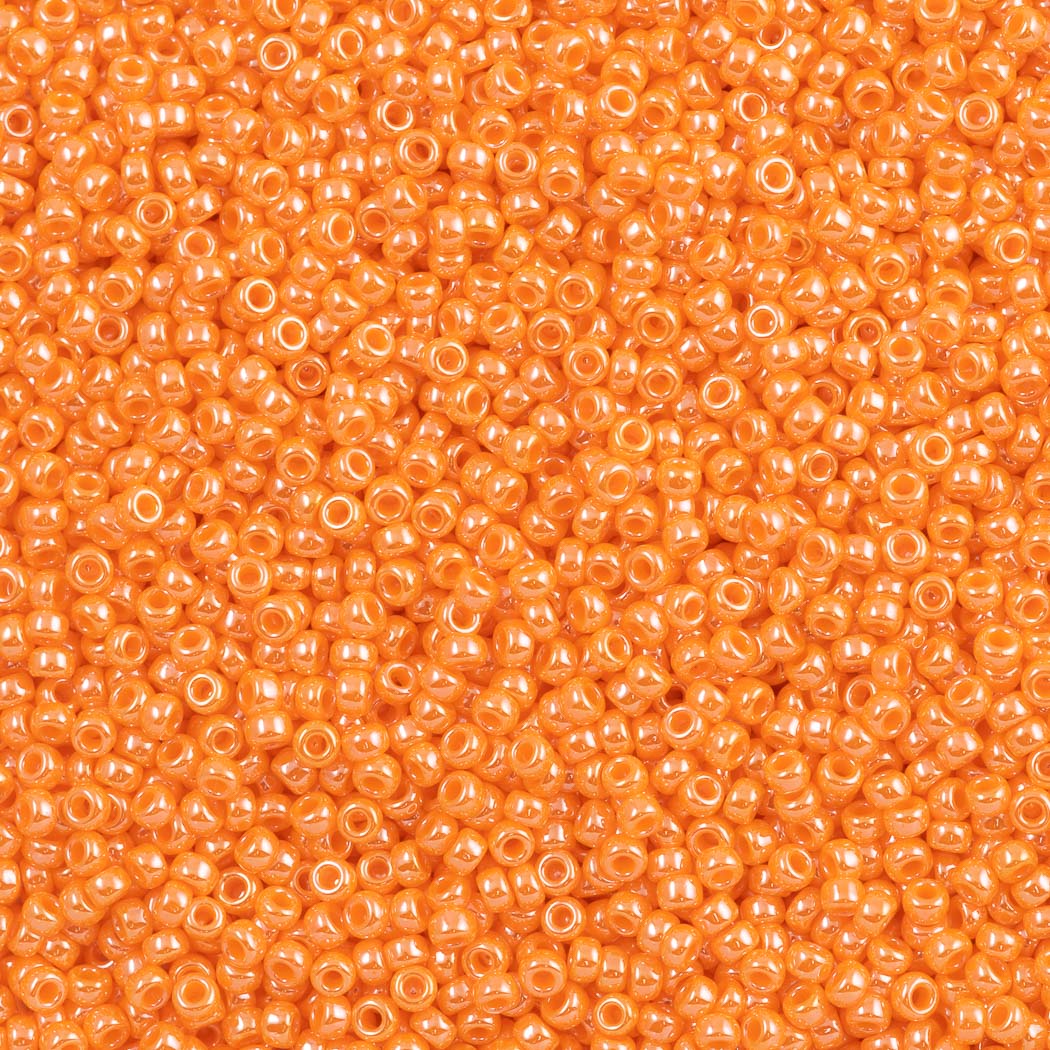 Miyuki Round Seed Bead 11/0 Opaque Light Orange Luster (423)