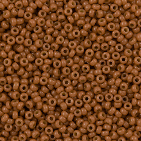 50g Miyuki Round Seed Bead 11/0 Duracoat Opaque Dyed Cedar (4457)