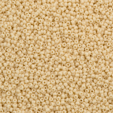 50g Miyuki Round Seed Bead 11/0 Opaque Dark Cream (492)