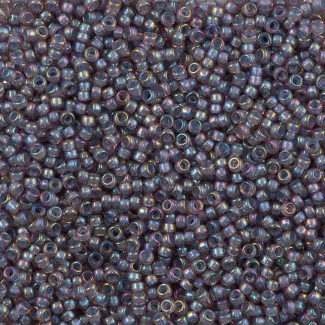 50g Miyuki Round Seed Bead 11/0 Aqua Lined Amethyst AB (360)