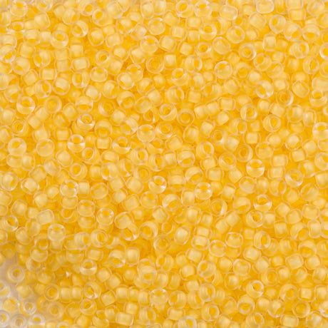 50g Miyuki Round Seed Bead 11/0 Daffodil Lined Crystal (1936)