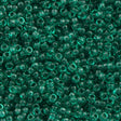 Miyuki Round Seed Bead 6/0 Transparent Dark Green (147)