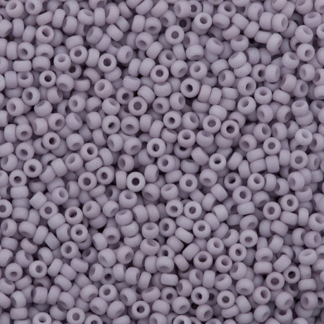 Miyuki Round Seed Bead 15/0 Opaque Matte Light Mauve (2025)