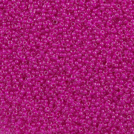 Miyuki Round Seed Bead 8/0 Inside Color Lined Fuchsia (209)