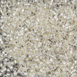 Miyuki Hex Cut Delica Seed Bead 10/0 Silver Lined Crystal 2-inch Tube DBMC41