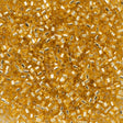 Miyuki Hex Cut Delica Seed Bead 10/0 Silver Lined Gold 2-inch Tube DBMC42