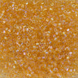 Miyuki Hex Cut Delica Seed Bead 10/0 Light Amber AB 2-inch Tube DBMC100