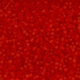 25g Miyuki Delica seed bead 11/0 Matte Transparent Red DB745