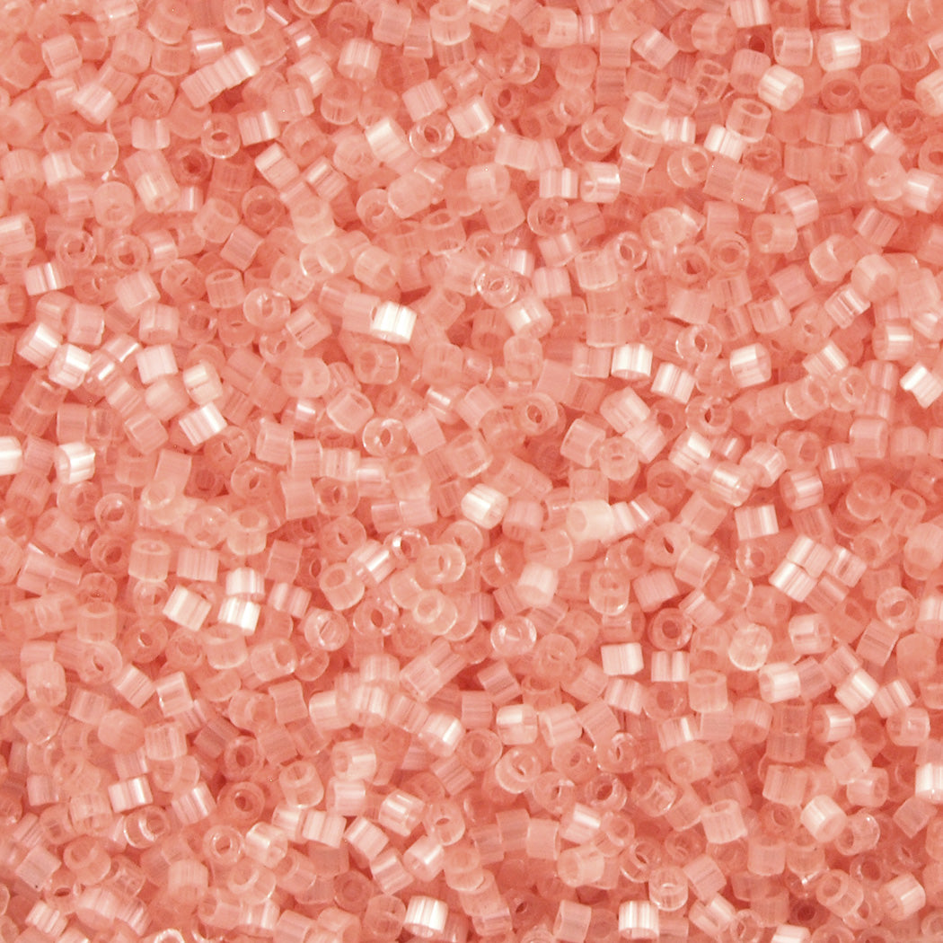 25g Miyuki Delica seed bead 11/0 Salmon Silk DB825