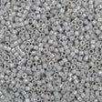 25g Miyuki Delica Seed Bead 11/0 Opaque Grey Gold Luster DB252