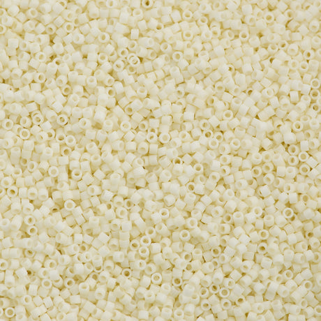 100g Miyuki Delica Seed Bead 11/0 Matte Eggshell DB352