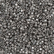 Miyuki Hex Cut Delica Seed Bead 15/0 Palladium Plated 2-inch Tube DBSC38