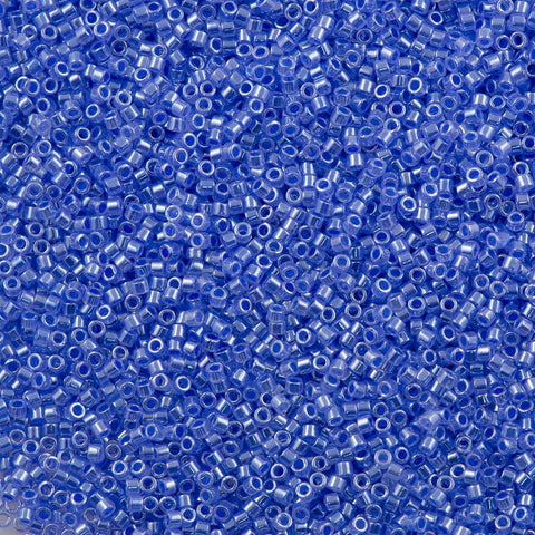 Miyuki Delica Seed Bead 11/0 Ceylon Inside Dyed Color Periwinkle 2-inc ...