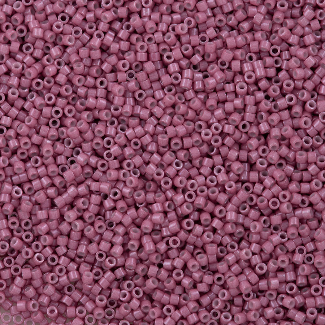 Miyuki Delica Seed Bead 11/0 Opaque Dyed Wine 2-inch Tube DB1376