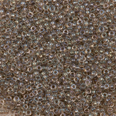 50g Miyuki Round Seed Bead 11/0 Taupe Lined AB (2195)