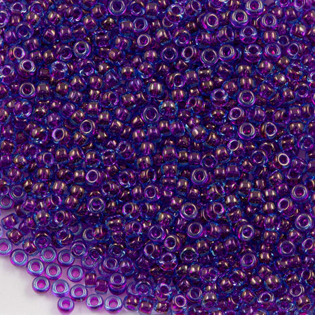 Miyuki Round Seed Bead 15/0 Inside Color Lined Blue Raspberry (352)