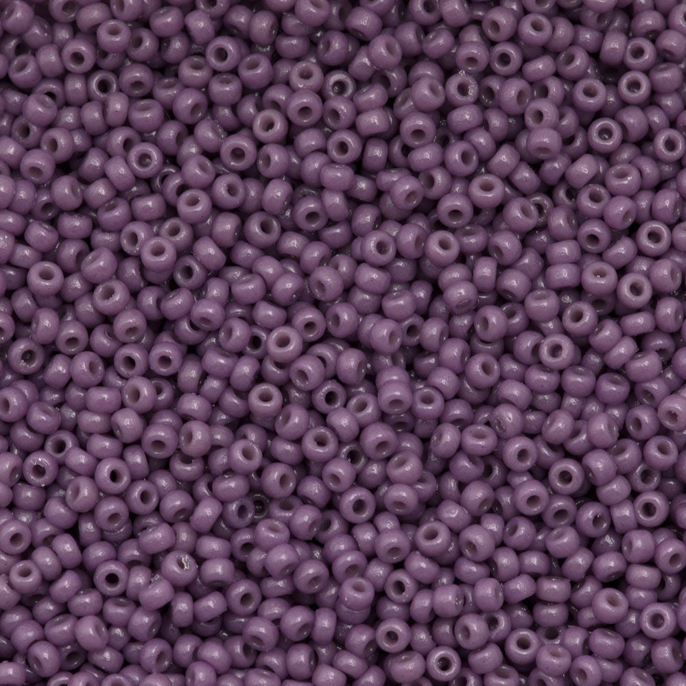 Miyuki Round Seed Bead 11/0 Duracoat Dyed Opaque Dark Orchid 22g Tube (4489)