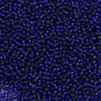 Czech Seed Bead 8/0 Cobalt Silver Lined (37100)