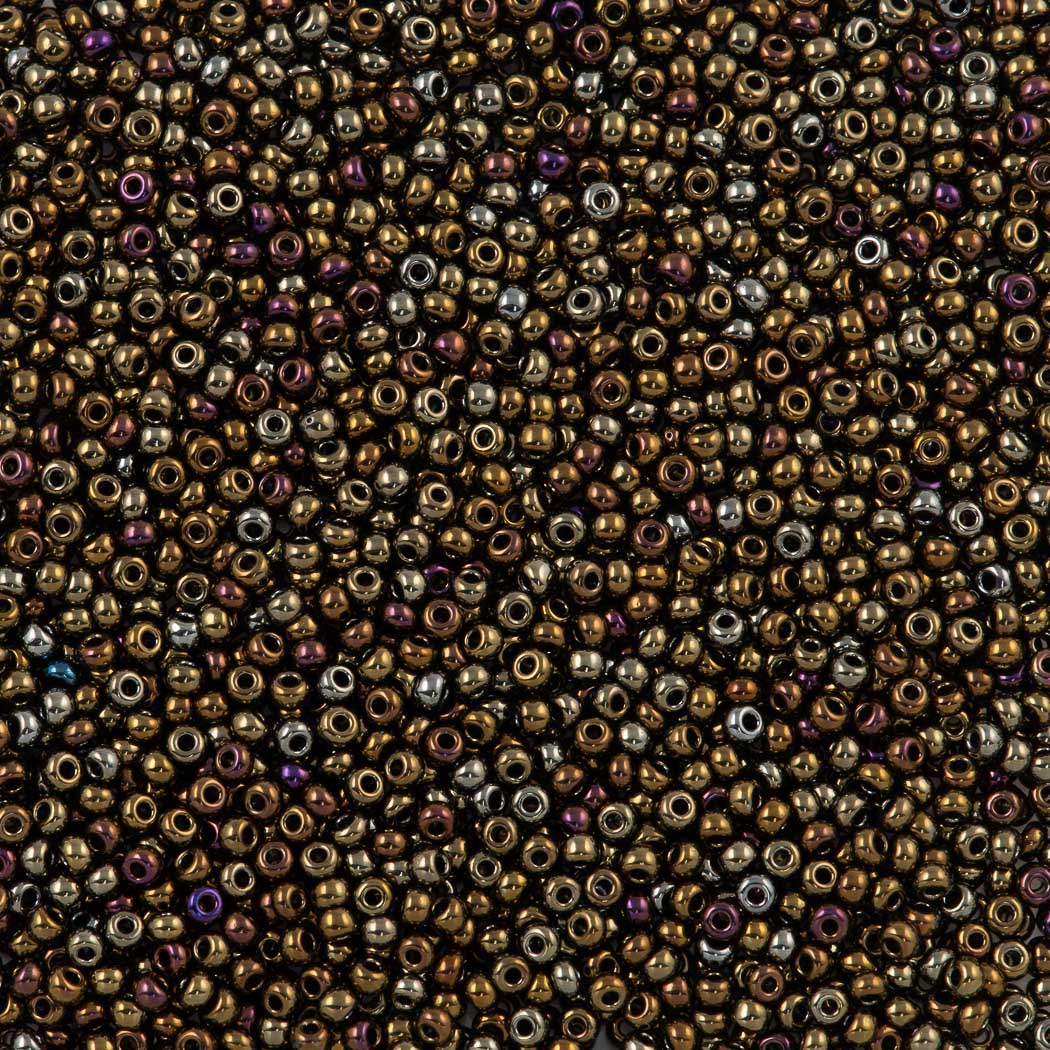 Czech Seed Bead 11/0 Brown Iris (59115)