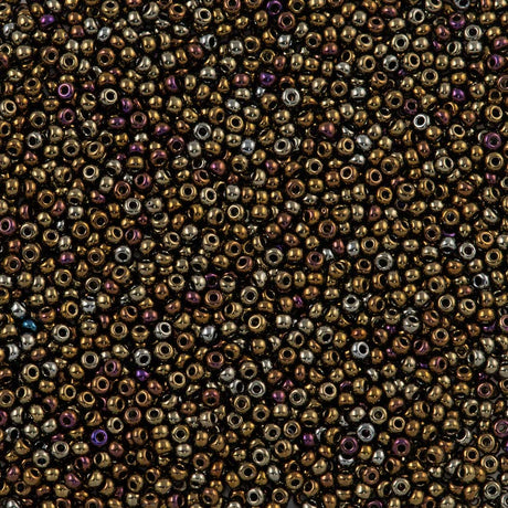 Czech Seed Bead 11/0 Brown Iris (59115)